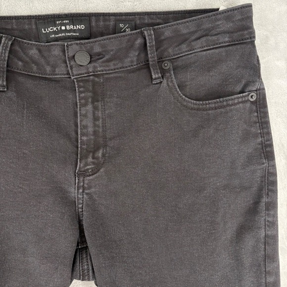Lucky Brand Lolita Skinny Jeans Black Wash Ankle Women Sz 10 30 (Fits 32.5x28.5) - Picture 4 of 16